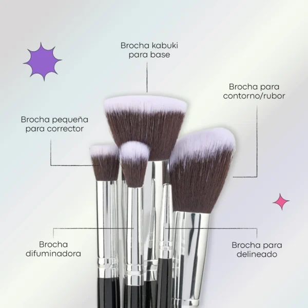 Kit de brochas Academy X10 Lula - Imagen 4