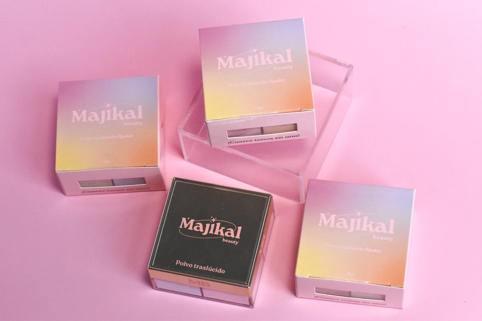Polvo translúcido 4 tonos Majikal Beauty